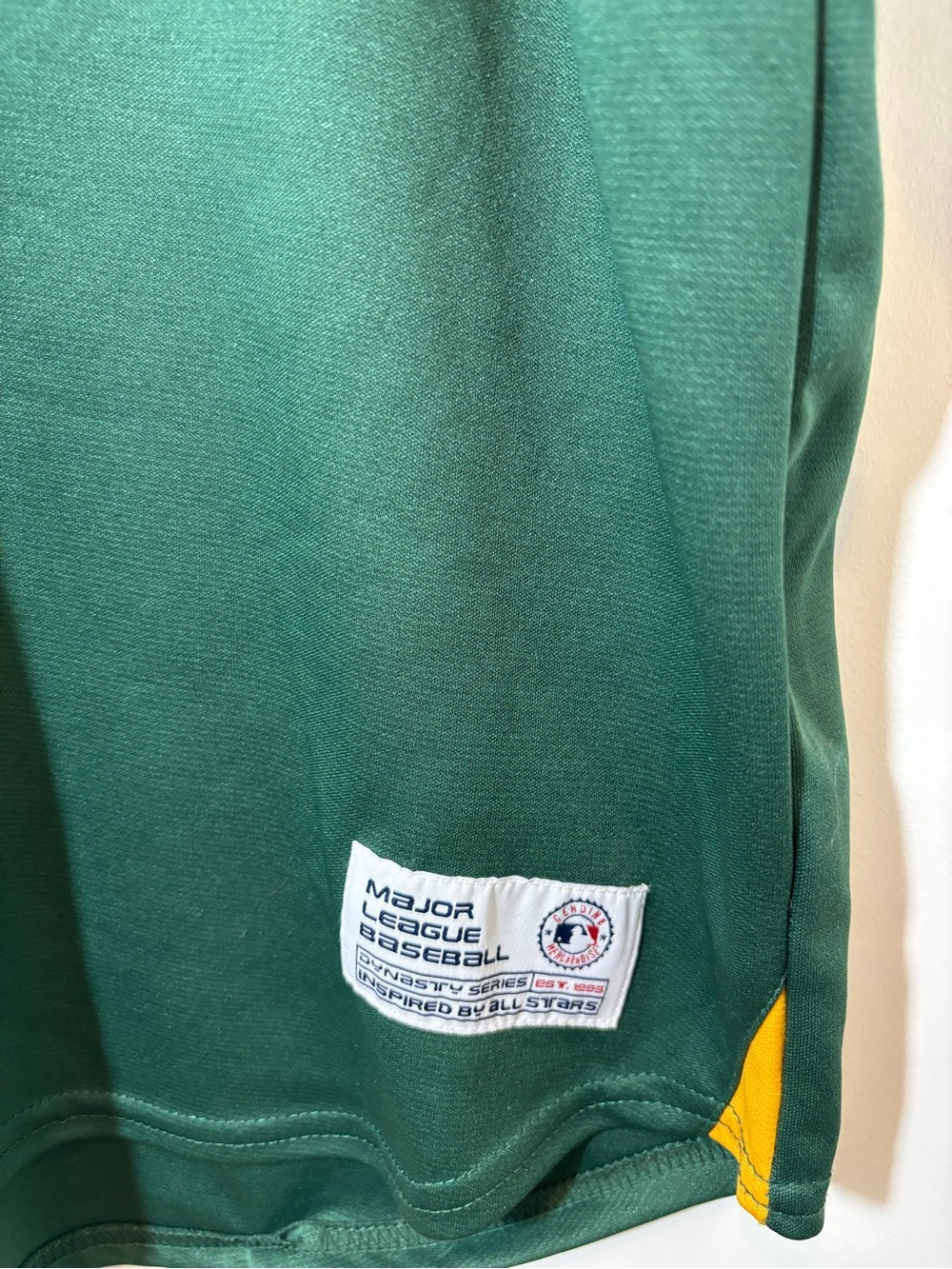 Oakland Athletics Green & Yellow Baseball Jersey #276 - Picture 4 of 7